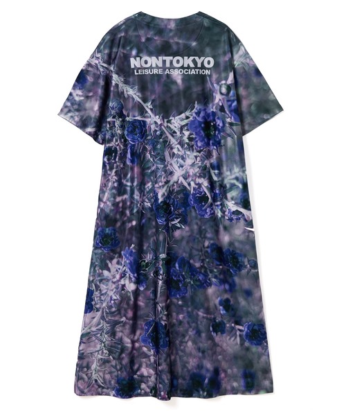 NON TOKYO(ノントーキョー)の「DIRECT PRINT T-OP(ワンピース・レディース・ブルー系/グリーン×オレンジ・1/2)」の7枚目の写真