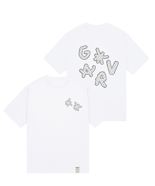 GRAVER（グレーバー）の「[ユニセックス]DOTS GRAV 半袖Tシャツ_2カラー（Tシャツ/カットソー・レディース・ホワイト/ブラック・SMALL/MEDIUM/LARGE）」の4枚目の写真