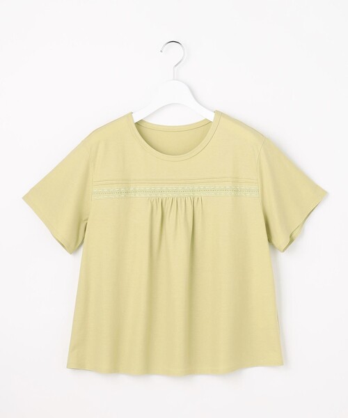 J.PRESS(ジェイプレス)の「【一枚で着映え】ツイスティロ クルーネック カットソー(Tシャツ/カットソー・レディース・ネイビー系/ホワイト系/ベージュ系/ライトグリーン系・MEDIUM/LARGE)」の17枚目の写真