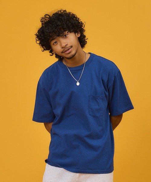 WALLA WALLA SPORT(ワラワラスポーツ)の「6oz TUBE POCKET TEE / 6オンス チューブ ポケット ティー(Tシャツ/カットソー・メンズ・アッシュグレー/スミクロ/ブラック/アイボリー/ホワイト/ライトグリーン系/レモンイエロー/インディゴブルー/ダークブラウン/ダークグリーン系/ピンク系その他・LARGE/X-LARGE/XX-LARGE/MEDIUM/SMALL)」の9枚目の写真