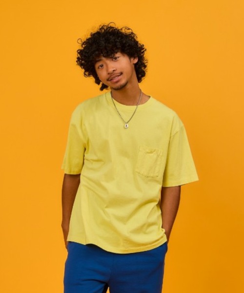 WALLA WALLA SPORT(ワラワラスポーツ)の「6oz TUBE POCKET TEE / 6オンス チューブ ポケット ティー(Tシャツ/カットソー・メンズ・アッシュグレー/スミクロ/ブラック/アイボリー/ホワイト/ライトグリーン系/レモンイエロー/インディゴブルー/ダークブラウン/ダークグリーン系/ピンク系その他・LARGE/X-LARGE/XX-LARGE/MEDIUM/SMALL)」の18枚目の写真