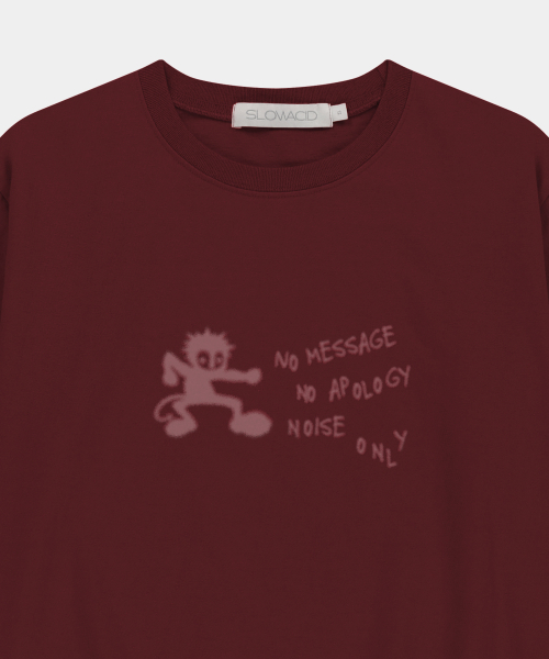 SLOWACID（スローアシッド）の「ウォッシュドRoi 半袖Tシャツ [バーガンディ]（Tシャツ/カットソー・レディース・その他・SMALL/MEDIUM/LARGE/X-LARGE）」の4枚目の写真
