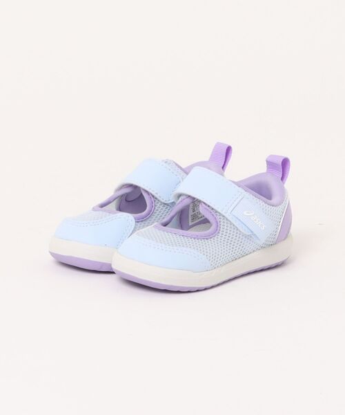 ASICS（アシックス）の「ASICS KIDS SUKU2 アシックス スクスク MESHOES BABY 3 ベビーサンダル サマーシューズ 子供靴 ワンベルト(ミーシューズベビー3)（サンダル・キッズ・ブラック/ライトブルー/マスタード・13.0cm/13.5cm/14.0cm/14.5cm/15.0cm/15.5cm）」の2枚目の写真