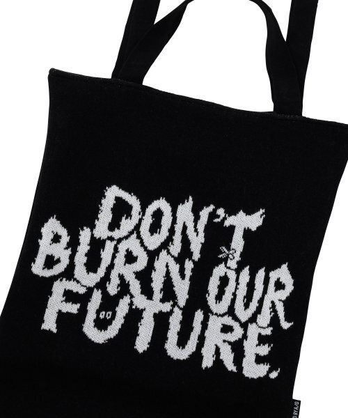 AJOBYAJO（アジョバイアジョ）の「[PBA] DBOF Knitted Tote Bag [BLACK]（トートバッグ・レディース・その他・FREE）」の2枚目の写真
