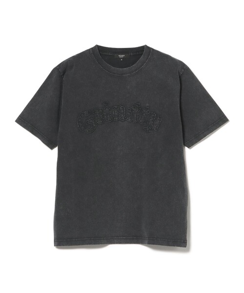 BEAMS HEART(ビームスハート)の「【7/16値下げ】アップリケ ウォッシュ クルーネック Tシャツ(ユニセックス)(Tシャツ/カットソー・メンズ・ブラック/その他・SMALL/LARGE/MEDIUM)」の2枚目の写真