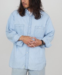 orSlow（オアスロウ）の「orSlow/オアスロウ レギュラーカラー ラウンドヘム シャンブレーシャツ 日本製 2026年 夏 夏服（シャツ/ブラウス）」