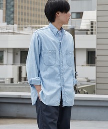 orSlow（オアスロウ）の「orSlow/オアスロウ レギュラーカラー ラウンドヘム シャンブレーシャツ 日本製 2026年 夏 夏服（シャツ/ブラウス）」
