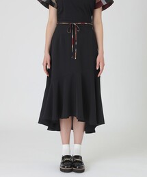 BLUE LABEL CRESTBRIDGE | ツイルストレッチイレギュラーヘムスカート(スカート)