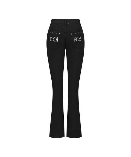 COIRIS_(コイリス)の「セリックリベットポイントブーツカットパンツ(その他パンツ・レディース・ブラック・SMALL/MEDIUM)」の1枚目の写真