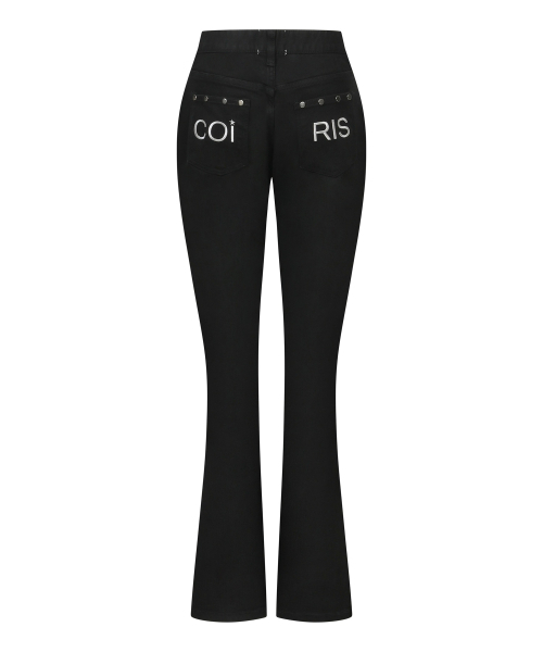 COIRIS_(コイリス)の「セリックリベットポイントブーツカットパンツ(その他パンツ・レディース・ブラック・SMALL/MEDIUM)」の2枚目の写真