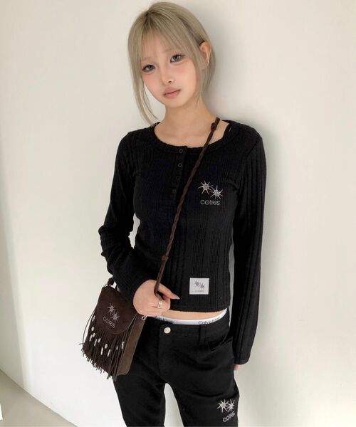 COIRIS_(コイリス)の「セリックリベットポイントブーツカットパンツ(その他パンツ・レディース・ブラック・SMALL/MEDIUM)」の13枚目の写真