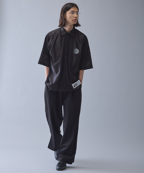PARIS SAINT-GERMAIN(パリサンジェルマン)の「【Paris Saint-Germain 】JP Mesh Short Sleeve Shirt(シャツ/ブラウス・メンズ・ブラック/ネイビー・X-LARGE/LARGE/MEDIUM)」の3枚目の写真