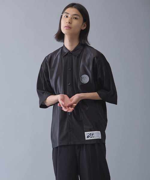 PARIS SAINT-GERMAIN(パリサンジェルマン)の「【Paris Saint-Germain 】JP Mesh Short Sleeve Shirt(シャツ/ブラウス・メンズ・ブラック/ネイビー・X-LARGE/LARGE/MEDIUM)」の5枚目の写真