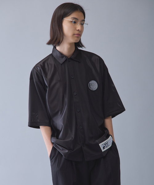 PARIS SAINT-GERMAIN(パリサンジェルマン)の「【Paris Saint-Germain 】JP Mesh Short Sleeve Shirt(シャツ/ブラウス・メンズ・ブラック/ネイビー・X-LARGE/LARGE/MEDIUM)」の6枚目の写真