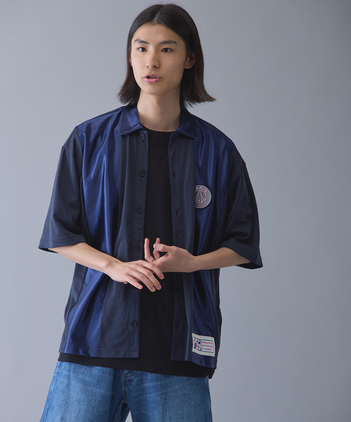 PARIS SAINT-GERMAIN(パリサンジェルマン)の「【Paris Saint-Germain 】JP Mesh Short Sleeve Shirt(シャツ/ブラウス・メンズ・ブラック/ネイビー・X-LARGE/LARGE/MEDIUM)」の14枚目の写真