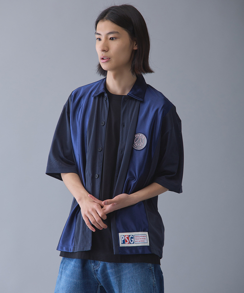 PARIS SAINT-GERMAIN(パリサンジェルマン)の「【Paris Saint-Germain 】JP Mesh Short Sleeve Shirt(シャツ/ブラウス・メンズ・ブラック/ネイビー・X-LARGE/LARGE/MEDIUM)」の15枚目の写真
