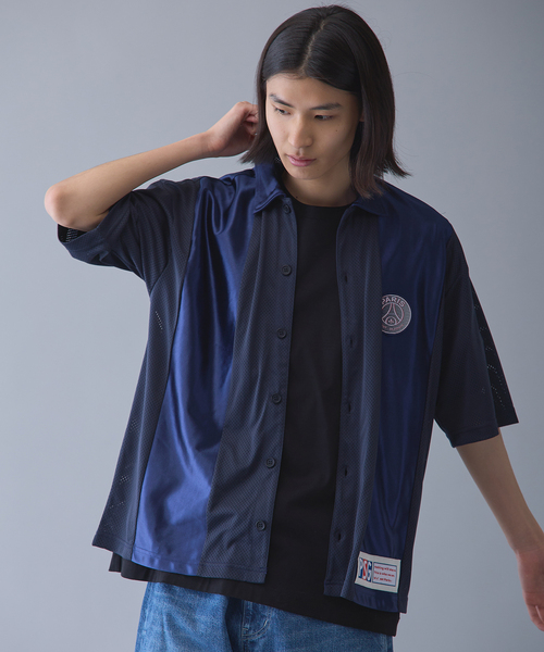PARIS SAINT-GERMAIN(パリサンジェルマン)の「【Paris Saint-Germain 】JP Mesh Short Sleeve Shirt(シャツ/ブラウス・メンズ・ブラック/ネイビー・X-LARGE/LARGE/MEDIUM)」の16枚目の写真