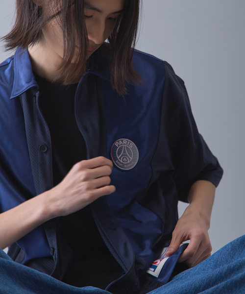 PARIS SAINT-GERMAIN(パリサンジェルマン)の「【Paris Saint-Germain 】JP Mesh Short Sleeve Shirt(シャツ/ブラウス・メンズ・ブラック/ネイビー・X-LARGE/LARGE/MEDIUM)」の20枚目の写真