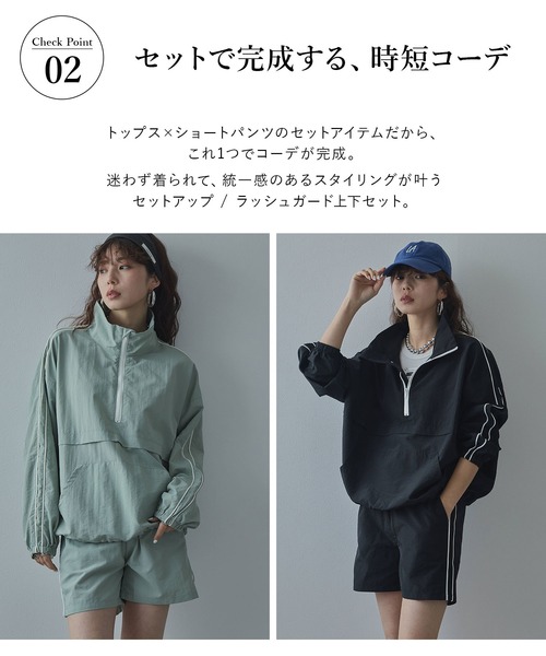 セット商品】【撥水加工】【UVカット】【接触冷感】ラッシュガード