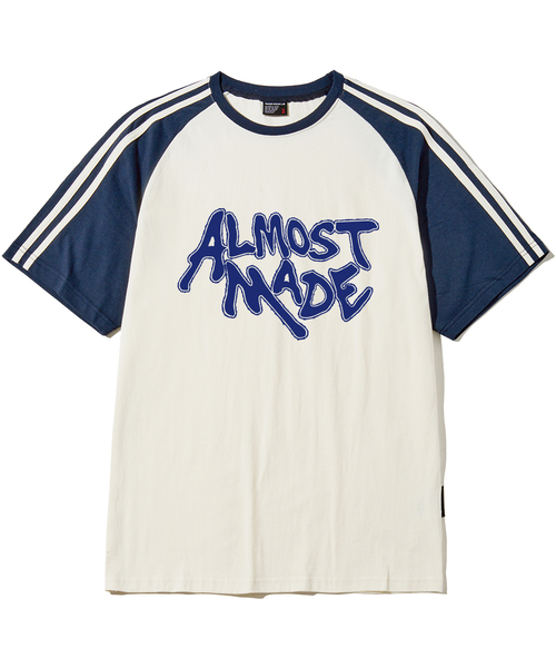 ELIMENO(エリメノ)の「EL メイド ラグランライン 半袖Tシャツ 5カラー(Tシャツ/カットソー・メンズ・バーガンディー/チャコール/ネイビー/ブラック/チャコールグレー×ブラック・1/2/3/4/5/6)」の4枚目の写真
