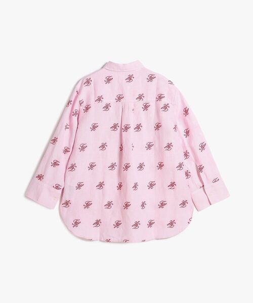 TOMMY HILFIGER(トミーヒルフィガー)の「スイムショップリネンイージーフィットオールオーバーシャツ(シャツ/ブラウス・レディース・ブルー・XX-SMALL/X-SMALL)」の2枚目の写真