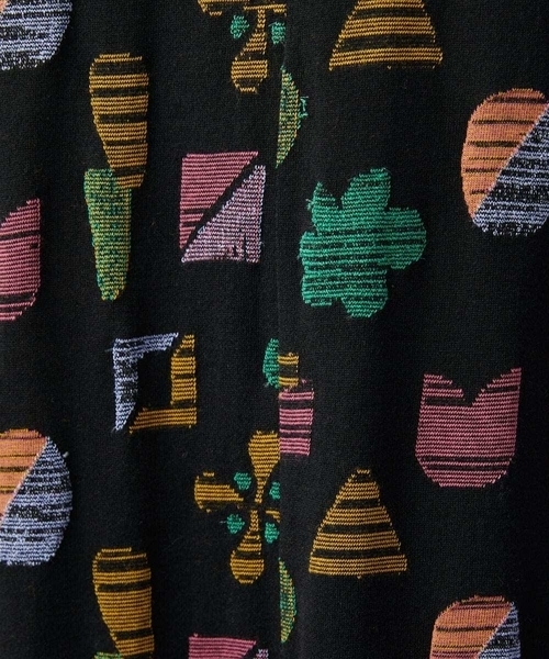 Jocomomola(ホコモモラ)の「Sala de baile ブークレジャカードワンピース(ワンピース・レディース・ブラック/オレンジ・40)」の7枚目の写真
