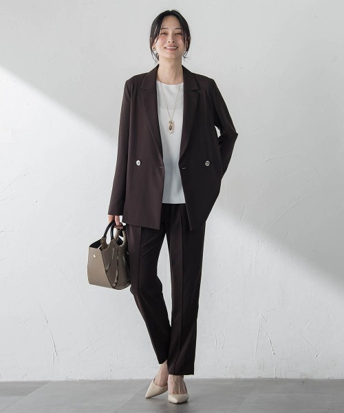 LAUTREAMONT(ロートレアモン)の「【涼・美・楽】テーパードパンツ≪13号あり≫(その他パンツ・レディース・ブラウン/ブラック/ベージュ・7号/9号)」の8枚目の写真