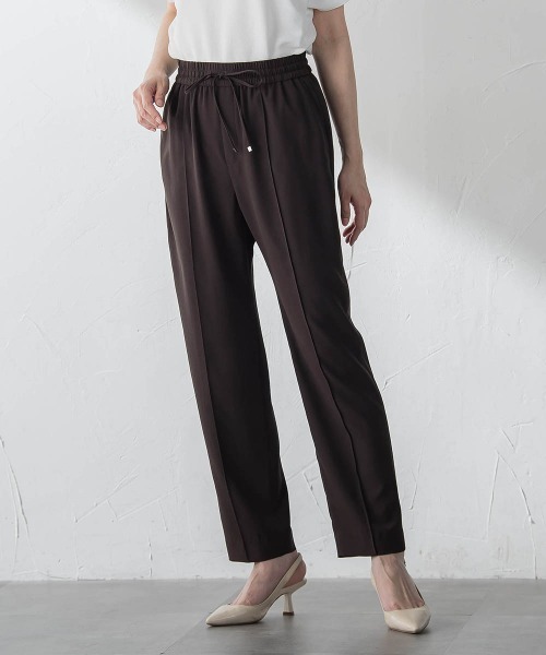 LAUTREAMONT(ロートレアモン)の「【涼・美・楽】テーパードパンツ≪13号あり≫(その他パンツ・レディース・ブラウン/ブラック/ベージュ・7号/9号)」の7枚目の写真