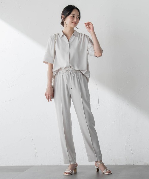 LAUTREAMONT（ロートレアモン）の「【涼・美・楽】テーパードパンツ≪13号あり≫（その他パンツ・レディース・ブラウン/ブラック/ベージュ・7号/9号）」の12枚目の写真