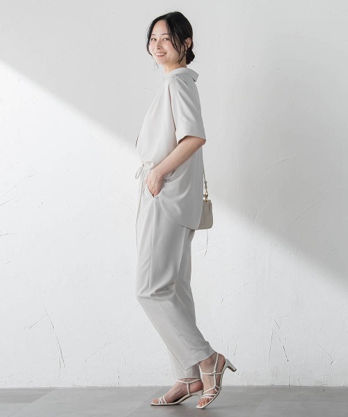 LAUTREAMONT(ロートレアモン)の「【涼・美・楽】テーパードパンツ≪13号あり≫(その他パンツ・レディース・ブラウン/ブラック/ベージュ・7号/9号)」の13枚目の写真