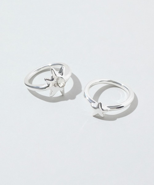 GOLDY（ゴールディ）の「【GOLDY】スター セットリング 5260402（リング・レディース・シルバー/ゴールド/シルバー×ゴールド・FREE）」の4枚目の写真