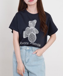 EGLANTINE レースベアーデザイン半袖カットソー