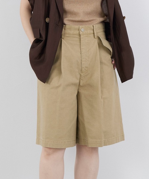 upperhights(アッパーハイツ)の「【upper hights】ショートパンツ-THE OLIVE(その他パンツ・レディース・ネイビー/ベージュ・0)」の2枚目の写真