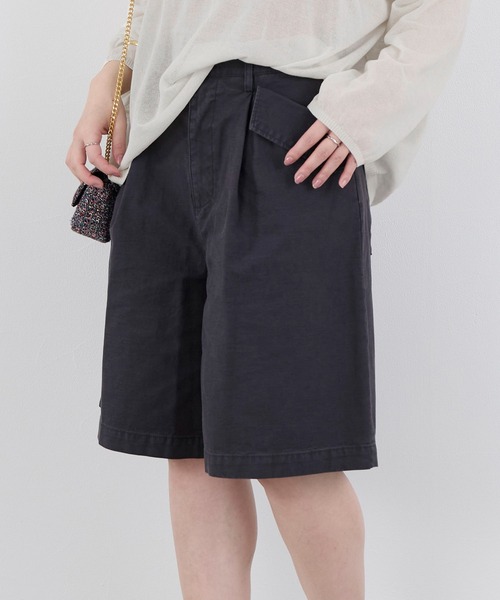 upperhights(アッパーハイツ)の「【upper hights】ショートパンツ-THE OLIVE(その他パンツ・レディース・ネイビー/ベージュ・0)」の1枚目の写真