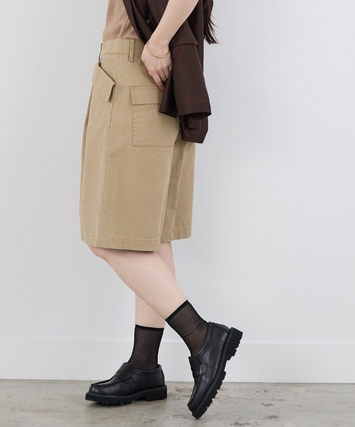 upperhights(アッパーハイツ)の「【upper hights】ショートパンツ-THE OLIVE(その他パンツ・レディース・ネイビー/ベージュ・0)」の4枚目の写真