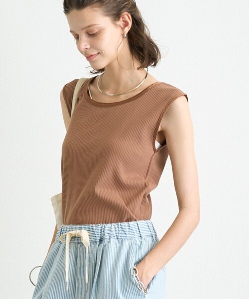 セール】【ZOZO限定】サテンパイピングリブタンクトップ（タンクトップ