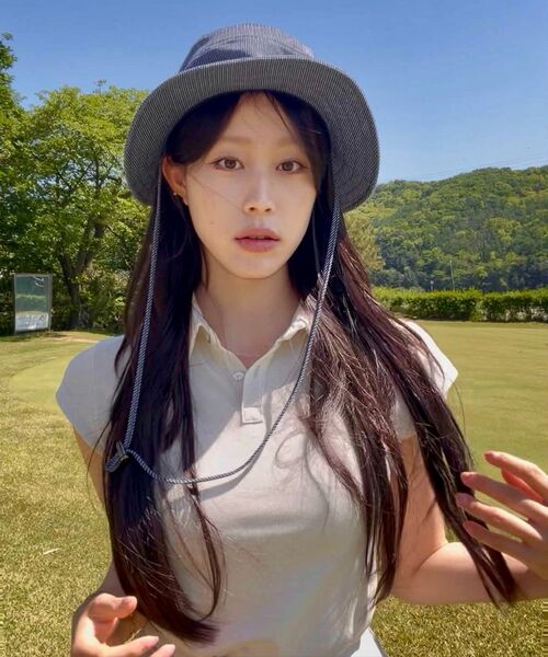 BERMUDAGRASS(バミューダグラス)の「ベーシックキャプスリーブPKTシャツ-ベージュ(ポロシャツ・レディース・その他・SMALL/MEDIUM)」の5枚目の写真