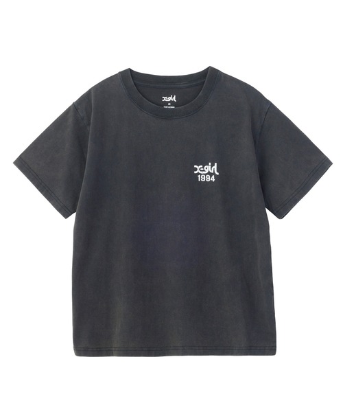 X-girl(エックスガール)の「FADED STENCIL LOGO S/S TEE(Tシャツ/カットソー・レディース・オフホワイト/オリーブ/ブラック・S/L/M)」の10枚目の写真