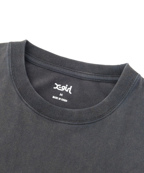 X-girl(エックスガール)の「FADED STENCIL LOGO S/S TEE(Tシャツ/カットソー・レディース・オフホワイト/オリーブ/ブラック・S/L/M)」の11枚目の写真