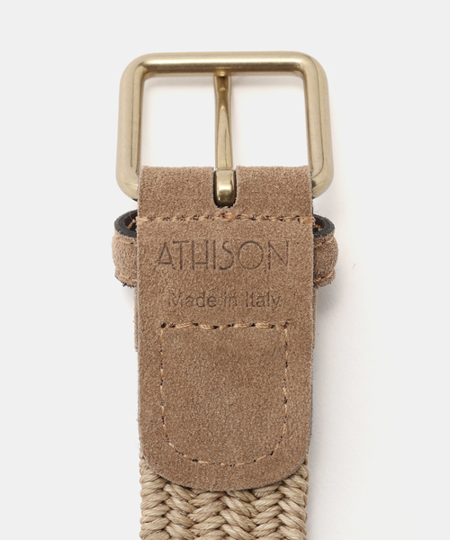 FRAMeWORK(フレームワーク)の「ATHISON/アティソン LINEN 30MM ベルト(ベルト・レディース・ベージュ・FREE)」の7枚目の写真