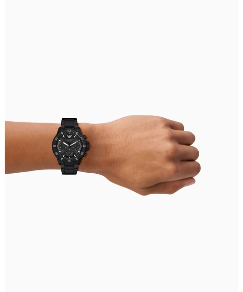 EMPORIO ARMANI（エンポリオアルマーニ）の「【エンポリオ アルマーニ】ワールドエクスプローラー ソーラーパワー クロノグラフウォッチ ブラックトーン ステンレススチール（アナログ腕時計・メンズ・その他1・FREE）」の6枚目の写真