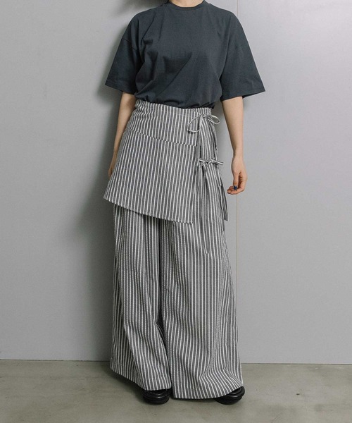 MARECHAL TERRE(マルシャルテル)の「ラップスカート+ワイドパンツ(その他パンツ・レディース・グレー系その他/ブラック/ベージュ/ホワイト系その他・MEDIUM)」の5枚目の写真