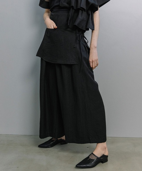 MARECHAL TERRE(マルシャルテル)の「ラップスカート+ワイドパンツ(その他パンツ・レディース・グレー系その他/ブラック/ベージュ/ホワイト系その他・MEDIUM)」の7枚目の写真
