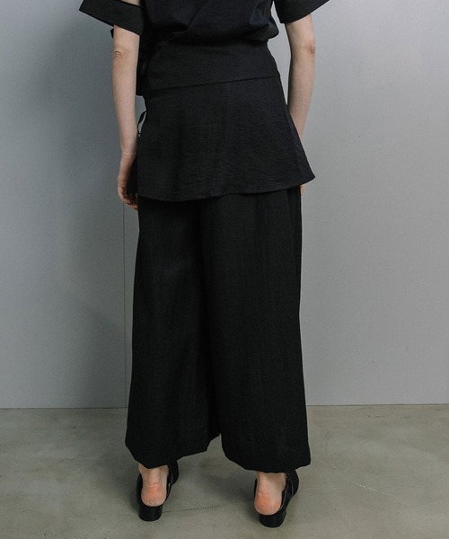 MARECHAL TERRE(マルシャルテル)の「ラップスカート+ワイドパンツ(その他パンツ・レディース・グレー系その他/ブラック/ベージュ/ホワイト系その他・MEDIUM)」の8枚目の写真