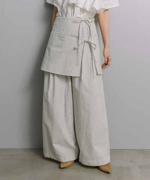 MARECHAL TERRE(マルシャルテル)の「ラップスカート+ワイドパンツ(その他パンツ・レディース・グレー系その他/ブラック/ベージュ/ホワイト系その他・MEDIUM)」の14枚目の写真