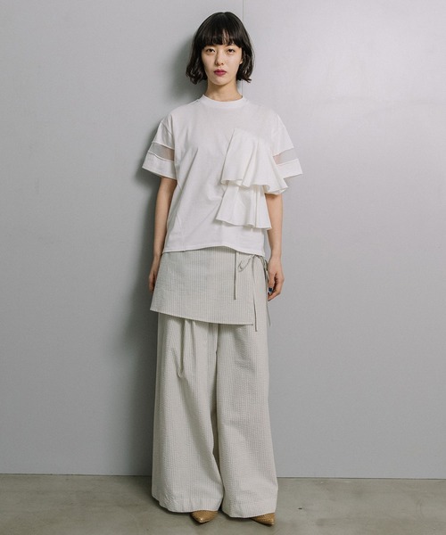 MARECHAL TERRE(マルシャルテル)の「ラップスカート+ワイドパンツ(その他パンツ・レディース・グレー系その他/ブラック/ベージュ/ホワイト系その他・MEDIUM)」の18枚目の写真