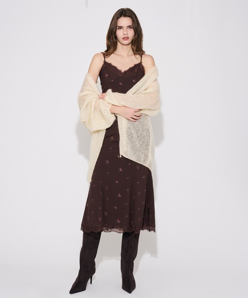 ME COUTURE(ミークチュール)の「2WAYキッドモヘヤシアーニット(ニット/セーター・レディース・キナリ/オフホワイト/ベビーピンク・FREE)」の15枚目の写真