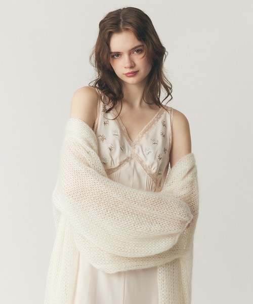ME COUTURE(ミークチュール)の「2WAYキッドモヘヤシアーニット(ニット/セーター・レディース・キナリ/オフホワイト/ベビーピンク・FREE)」の20枚目の写真