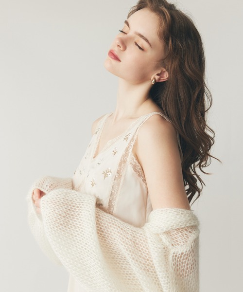 ME COUTURE(ミークチュール)の「2WAYキッドモヘヤシアーニット(ニット/セーター・レディース・キナリ/オフホワイト/ベビーピンク・FREE)」の21枚目の写真