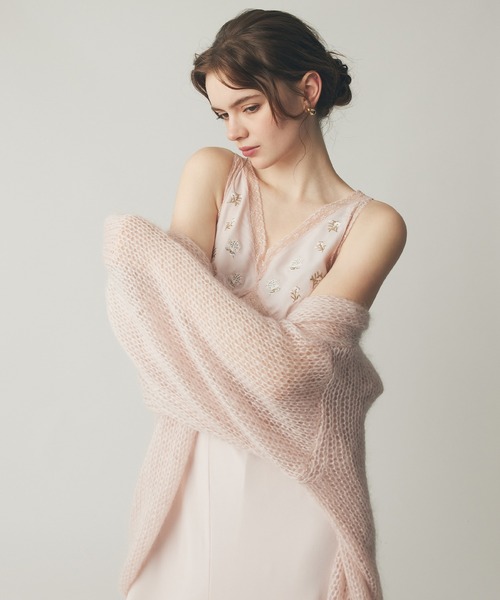 ME COUTURE(ミークチュール)の「2WAYキッドモヘヤシアーニット(ニット/セーター・レディース・キナリ/オフホワイト/ベビーピンク・FREE)」の11枚目の写真
